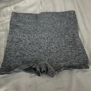 grey workout shorts